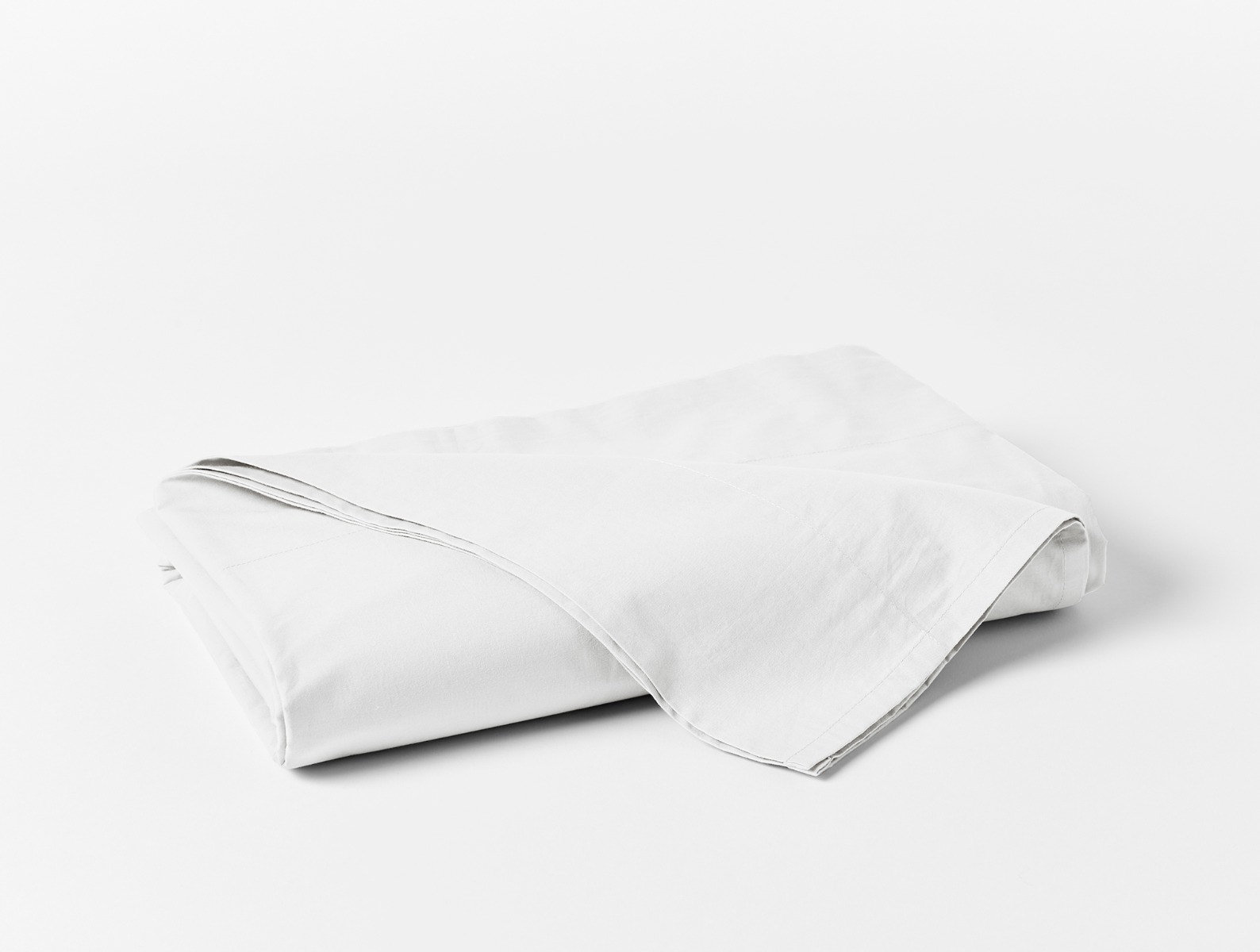 Percale Sheet Set, Alpine White, King Sheet Set with 2 Pillowcases