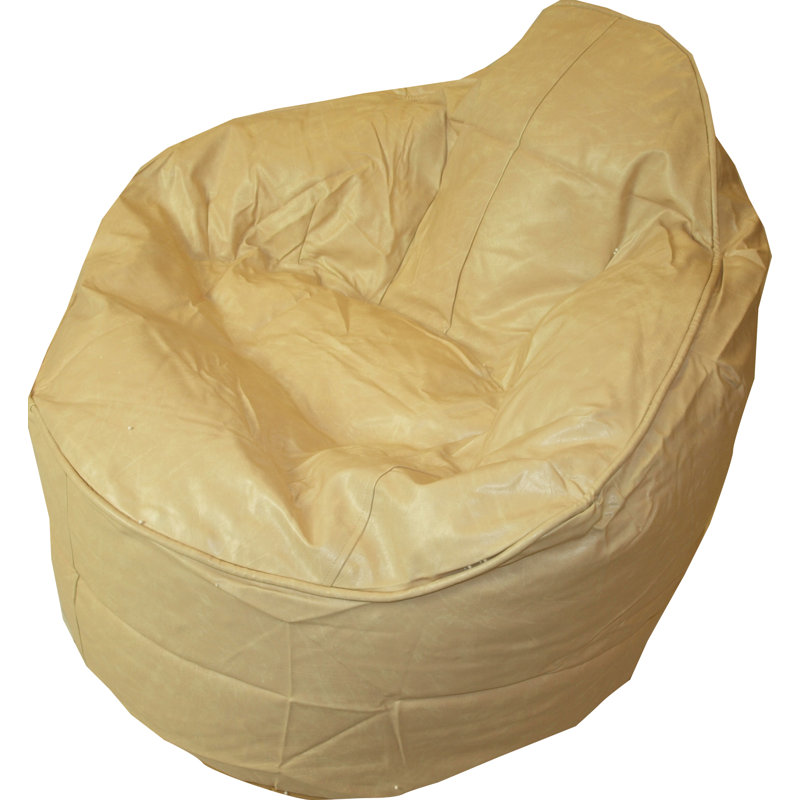 Faux Leather Bean Bag Chair