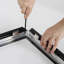 Portable, aluminium, noir, chargement frontal, fixation murale, cadre affiche Snap -70736082