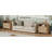 Rattan Nightstand With Charging Station, 2 Drawers & Open Shelf, Curved Wooden Bedside Table For Bedroom, Caramel Oak | Gift Idea-674652007