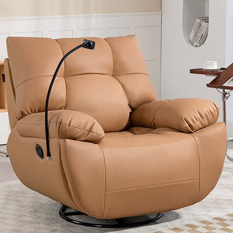 Comfortable recliner with 360° rotation, Brown