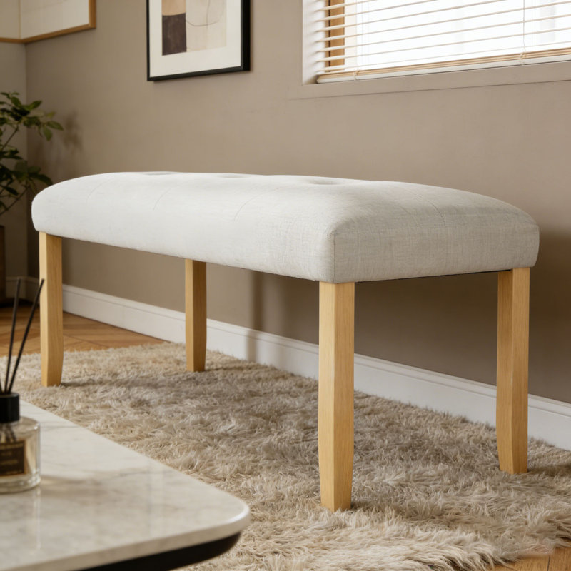 Banc rembourré moderne capitonné