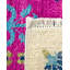 Tapis unique mauve / beige / bleu clair / vert noué à la main Liher Suzani 6 pi 1 po x 8 pi 5 po