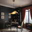 Luminaires suspendus albâtre en marbre noir Farmhouse