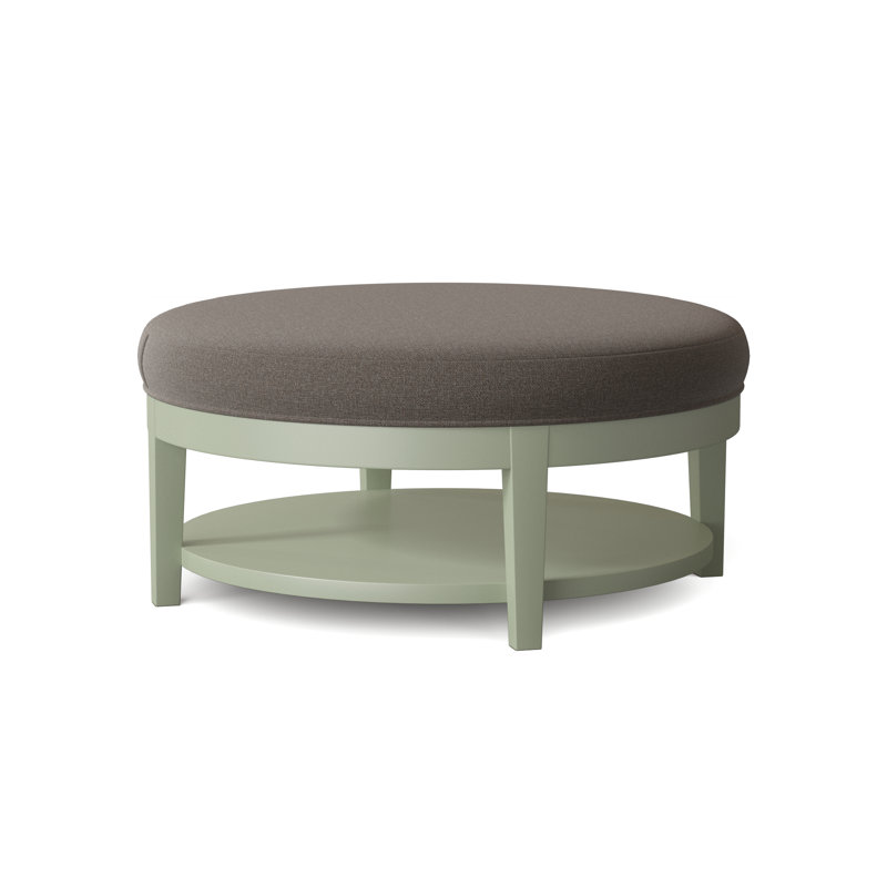 Midtown Upholstered Ottoman, Gray Sugar Performance; 0863-84, Greystone Finish