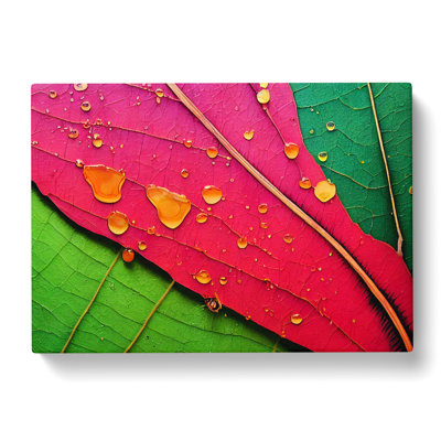 Tantalizing Leaf - Wrapped Canvas Print