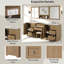 84" Double-Sink Freestanding Bathroom Vanity Set, Center Console and Soft Closing Design-436555617