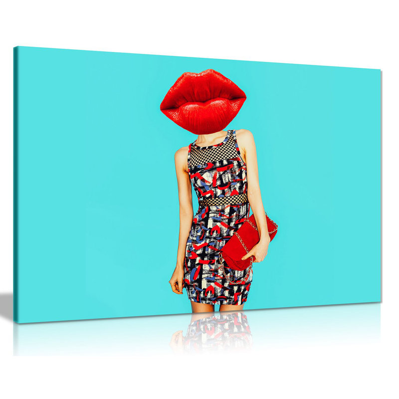 Pop Art Collage - Wrapped Canvas Print, 41cm H x 61cm W