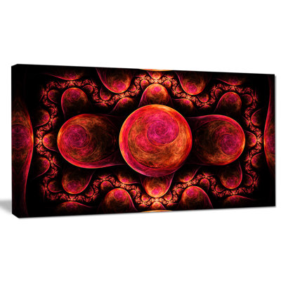 " Red Exotic Fractal Pattern "
