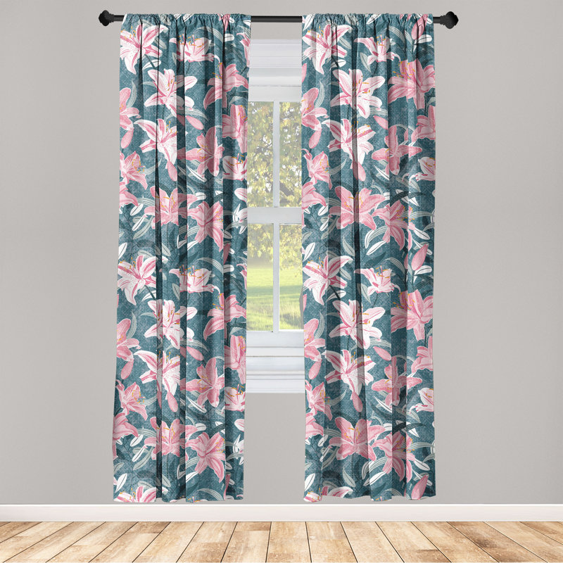 Semi Sheer Curtain Pair, 28" W x 63" L