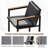 Outdoor Bar Set Patio Chair Sets For Dining Backyard With High Table Faux Wood Armrest Water-Resistant Cushion