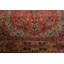Tapis traditionnel corail en laine noué à la main 9x12