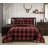 3-piece Black Bear Holiday Stitched Quilt Set-2107008725-2107008726