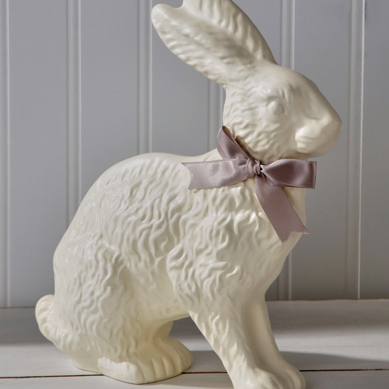 10" Resin Chocolate Bunny