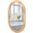 20"x30" Boho Rattan Oval Wall Mirror
