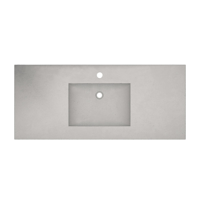 Palomar 48.5" Single Bathroom Vanity Top with Sink, Ash, Single
