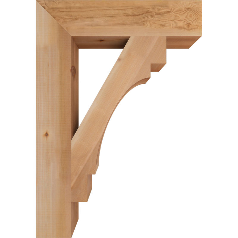Support Merced Block, H 40 po x l 6 po x P 28 po, Cèdre rouge de l'Ouest (lisse)