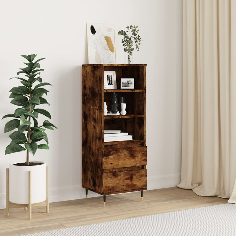Milanie 40cm Sideboard, Smoked Oak