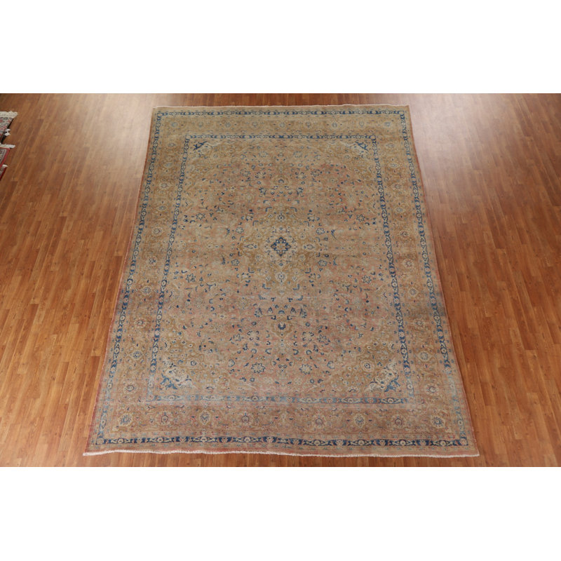 Tapis persan rétro en laine Sarouk 9 x 13