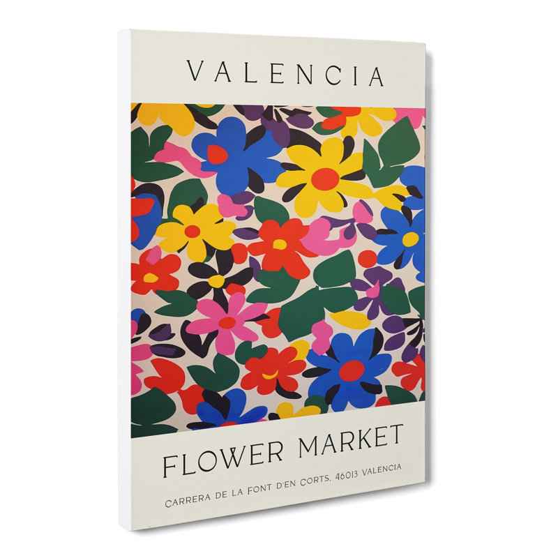 Valencia Flower Market Exhibition No. 8 - Wrapped Canvas, 50cm H x 35cm W