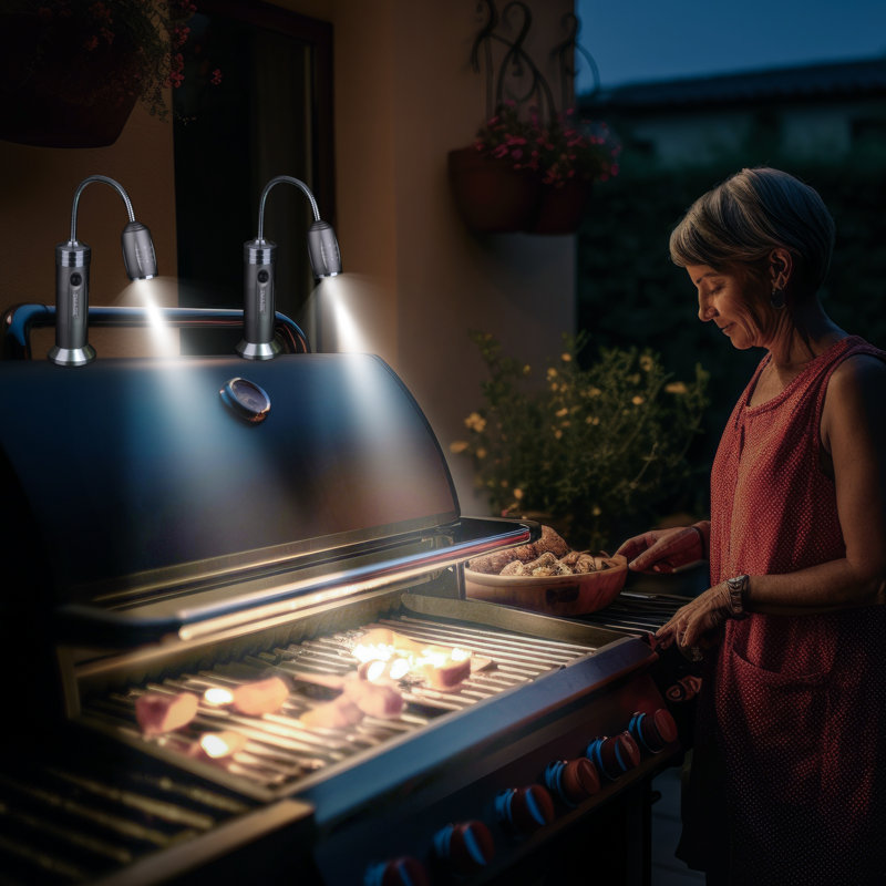 Aluminum Grill Light, Silver