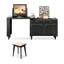 Makeup Vanity with mirror,2 drawers,1 chair
