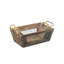 Ensemble de 3 caisses coniques et en bois Irona - brun-31864984