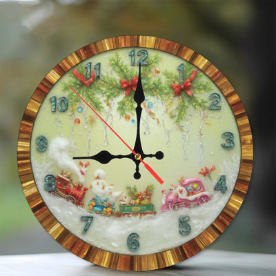 Fuzzy-Santa-Clock-With-Embroidered-Numbers