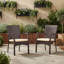 Chaise de jardin en osier avec coussin