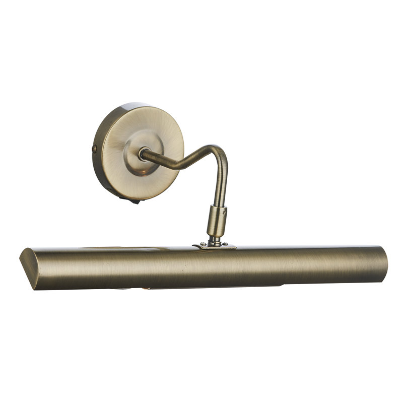 2 -Light Hardwired Dimmable Wall Mounted Picture Light, Antique Brass