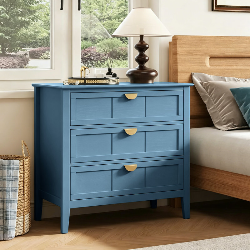 31 " W 3 - Drawer Dresser, Blue
