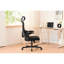 Fauteuil de bureau ergonomique avec 5 fonctions de soutien et d'inclinaison, bureau réglable en maille noire 3D, lombaire haut et bas, 2d, respirant, inclinable,