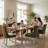 Green Upholstered Dining Chairs Set Of 2 Tufted Backrest Solid Wood Legs Modern Classic Design For Kitchen Dining Room Living Room-126592381