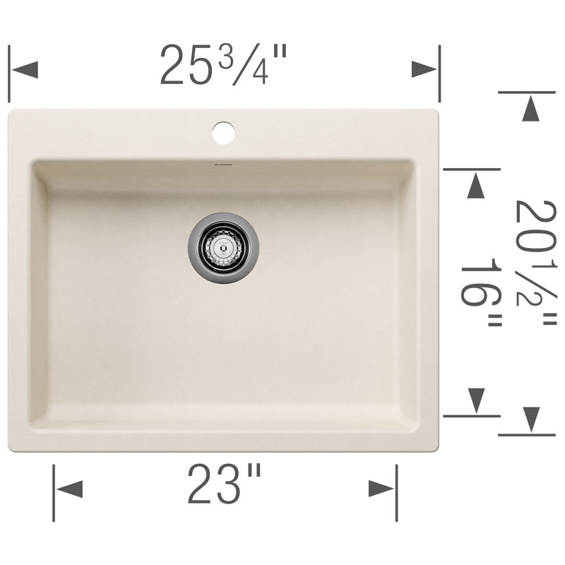 BLANCO PRECIS SIMPLE 25 ADA DOUBLE MONTAGE DOUX BLANC, Blanc doux