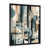Impression noire sur toile encadrée
