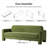Werts Modern 84" Curved Chenille Sofa-1022560221
