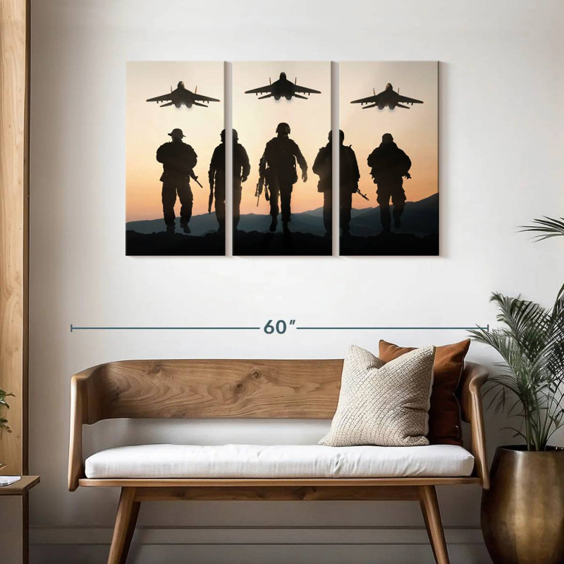 Air Force Silhouettes, 28" H x 45" W