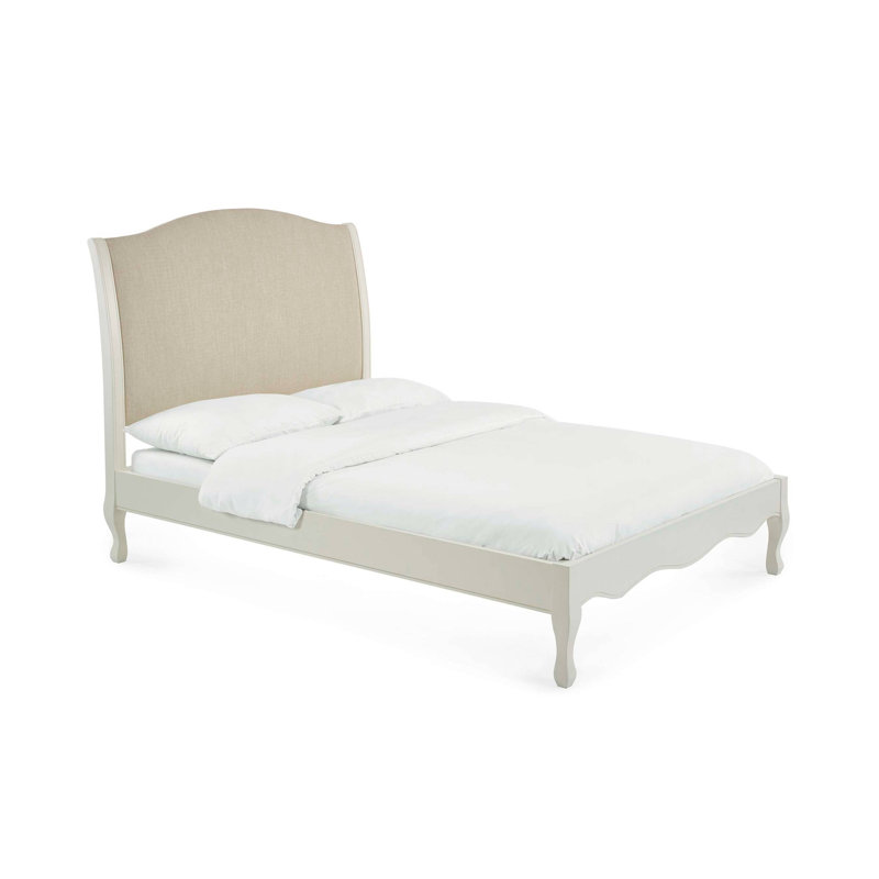 Felicity Upholstered Bed, Super King (6'), Ivory/Oatmeal Linen