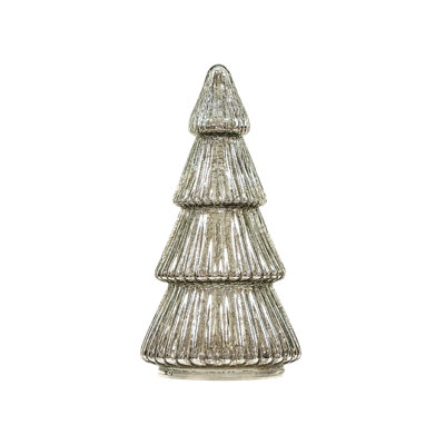Glass Christmas Tree Light – Tabletop Holiday Décor With Timer For Indoor Xmas Display