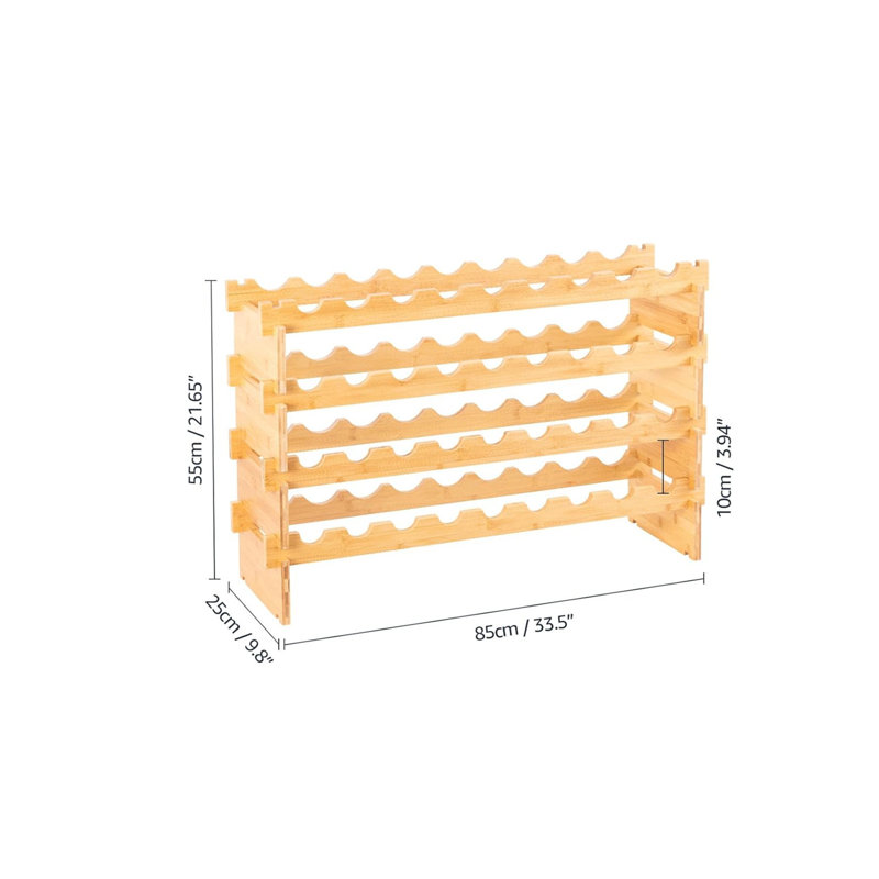 Wine Bottle Rack Brown