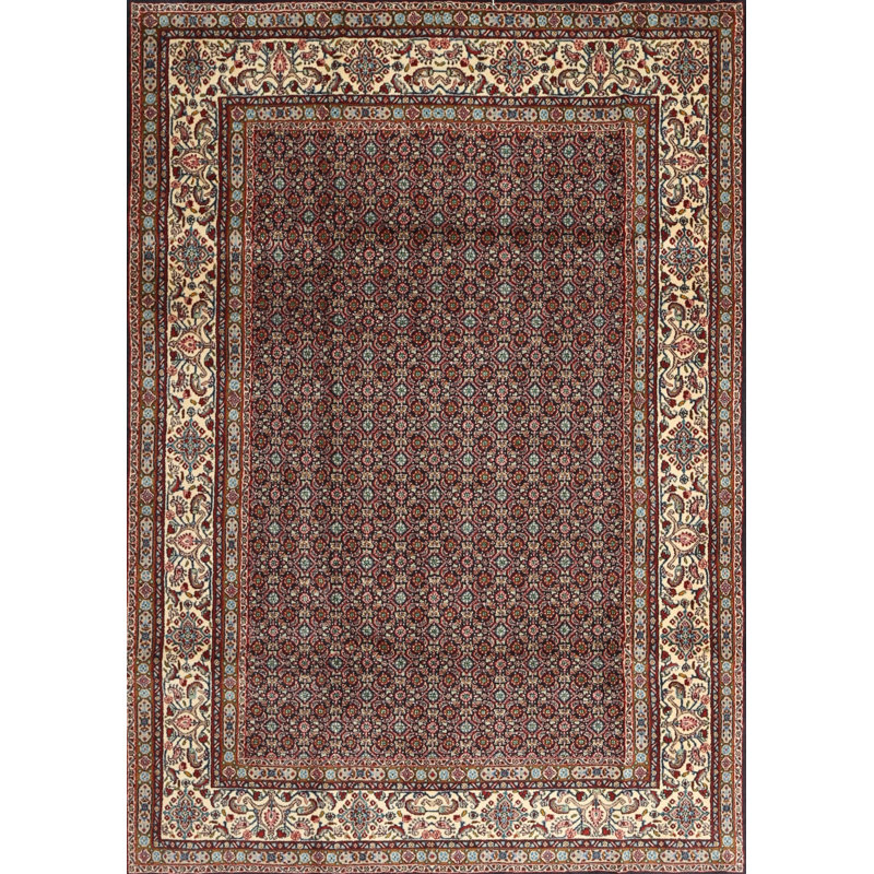 Tapis de la surface brune en laine touffeté à la main Nyla
