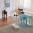 Coastal Solid Wood Narrow Side Table-7330714