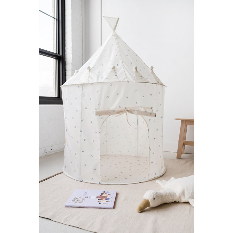 Blueberry Taupe Recycled Fabric Kids Play Tent Castle