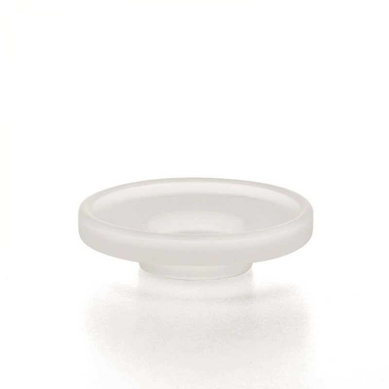 Duemila Bathroom Accessory, Frosted Glass