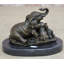 Figurine MaKee Elephant Mother and Babies