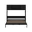 Grand lit escamotable avec armoires de rangement-827414155