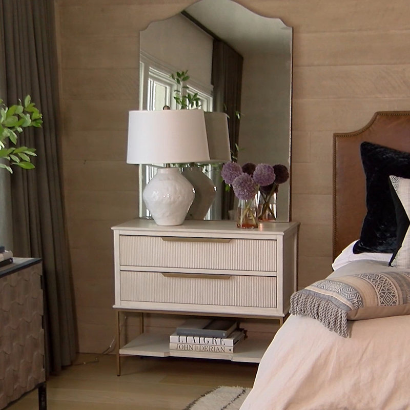 Riggs 2 - Drawer Iron Nightstand