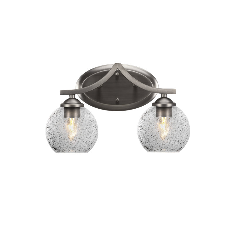 Zilo 2 Light Bath Bar, Graphite