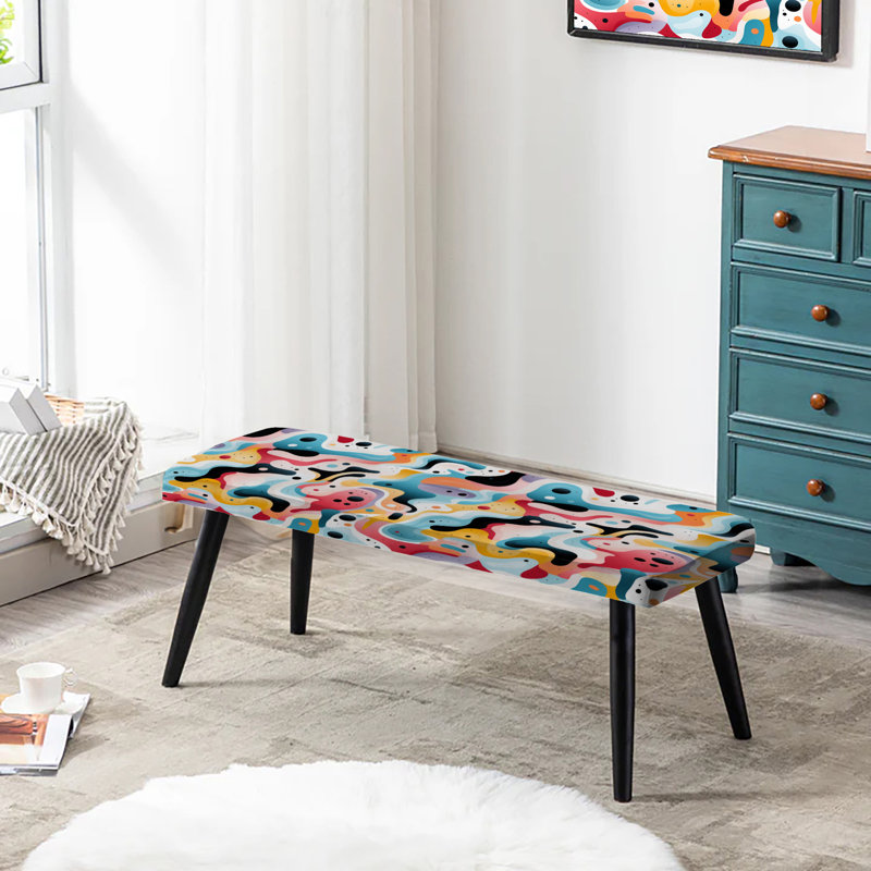 Banc pastel Mid-Century