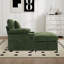 Fauteuil d'appoint surdimensionné en chenille avec repose-pieds-1159891352